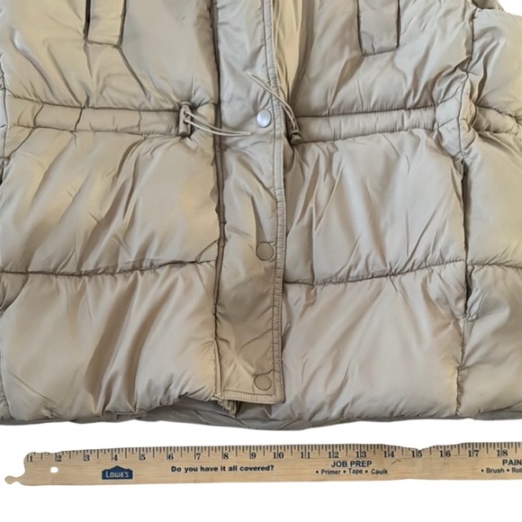 Love Tree Tan WOMENS Quilted Vest with High Collar - Picture 2 of 6